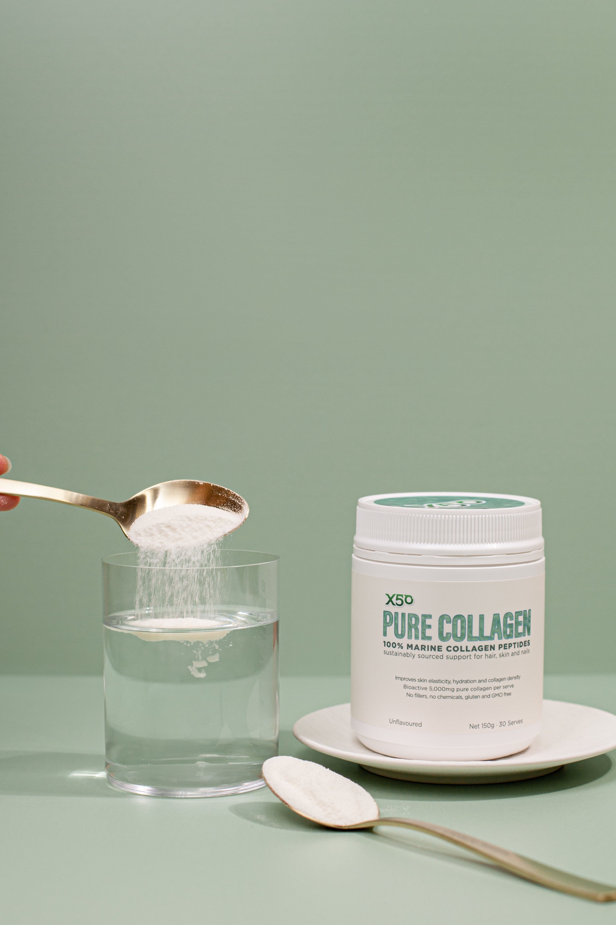 Unflavoured X50 Pure Collagen - Marine Collagen Peptides – X50 ...